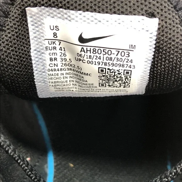 Nike Air Max 270 Black Lemon Twist AH8050-703 Running Shoes - Size 8 No Box